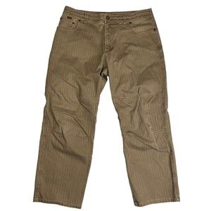 Kuhl Legendary Pants Men’s 38x30 Outdoor Hiking Thick Cotton Textured Stripes